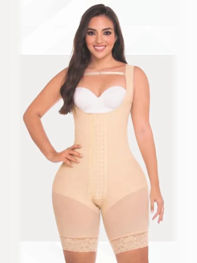 M&D origineel FAJAS COLOMBIANAS - COLOMBIAANSE SHAPEWEAR - ZANDLOPER - mode - Maatverkleining - Postpartum - Postoperatief/ Lang - Verstelbare schouders - 4 Compressieniveaus - Onderste string - ZWART - RF0085 XL Corrigerend ondergoed