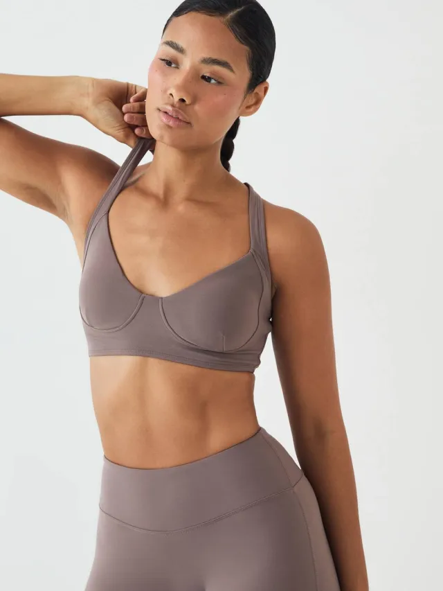 DSGN Studio Dames Dsgn Studio Soft Luxe Corset Sport-bh Cacao
