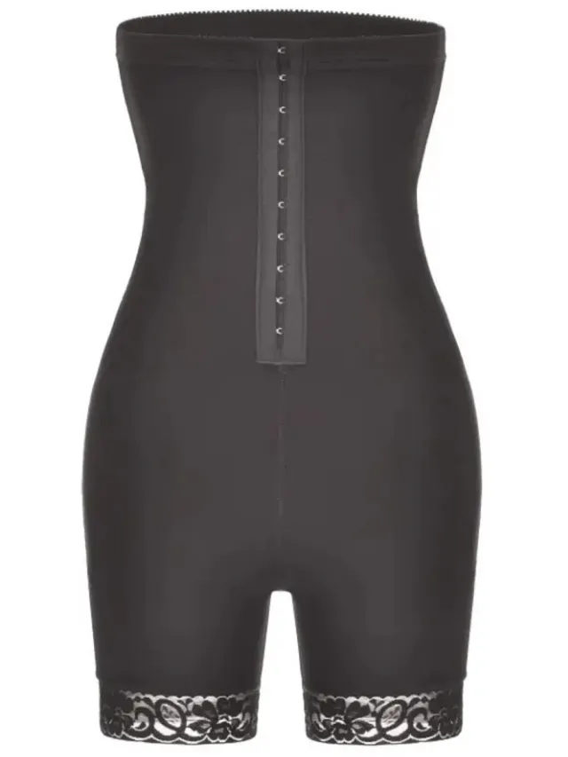 Go Go Gadget High waist - Body shaper - Shapewear - Corrigerend - Body - Corset - Kant randje - Zwart