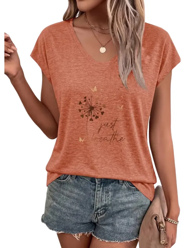 Currero Topje Dames - Top Kleding - Shirt - Blouse - Kort - Volwassen - Oranje