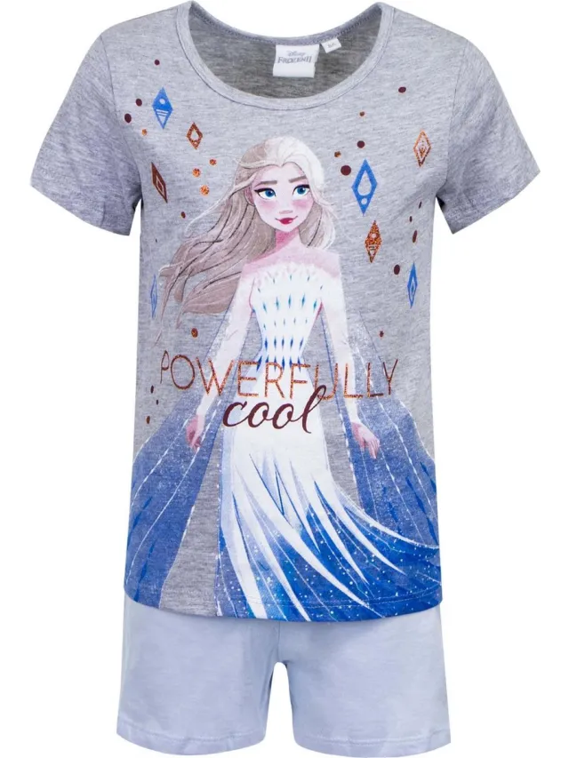 Disney Frozen - Pyjama / Shortama - Grijs - 8 jaar