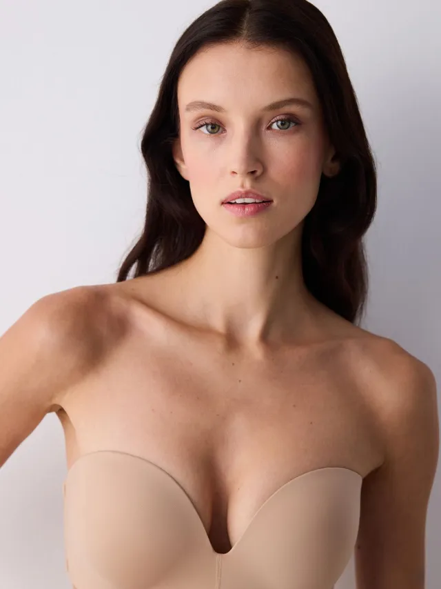 Penti Bandeau Padded Push-up Beha Beige