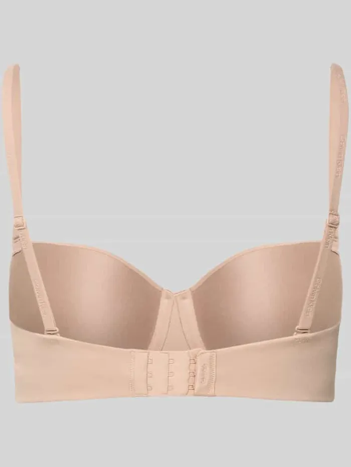 Calvin Klein Beha met cups en verstelbare bandjes, model 'PERFECT FIT' beige, foto 2