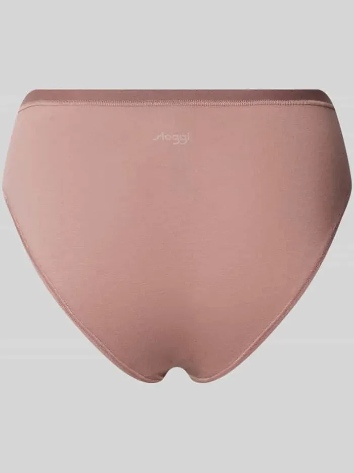 Sloggi Slip met elastische tailleband, model 'GO DAILY COTTON' roodbruin, foto 2