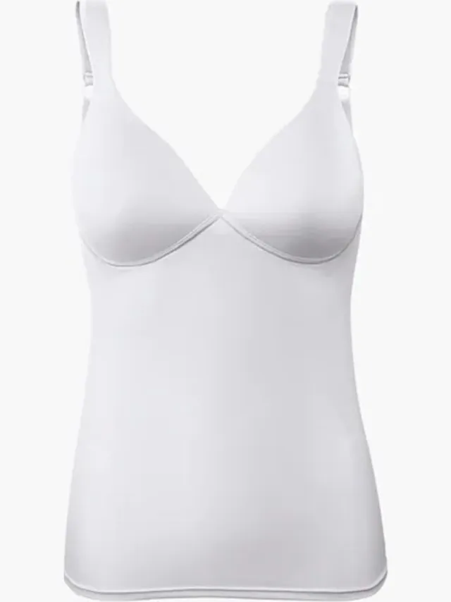 Naturana hemd met t-shirt BH zonder beugels ineen maat 75C wit