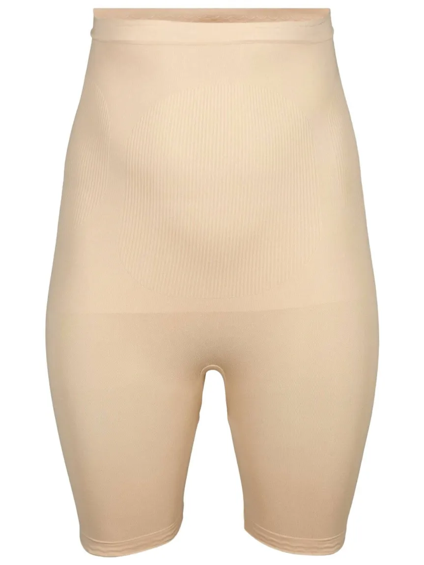 Zizzi high waist corrigerende short lichtbeige, foto 2
