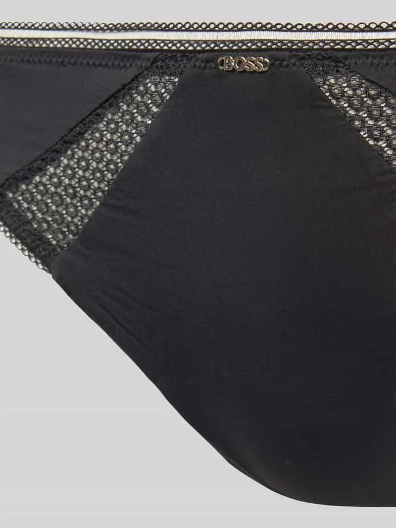 Boss String met kantinzet zwart, foto 3