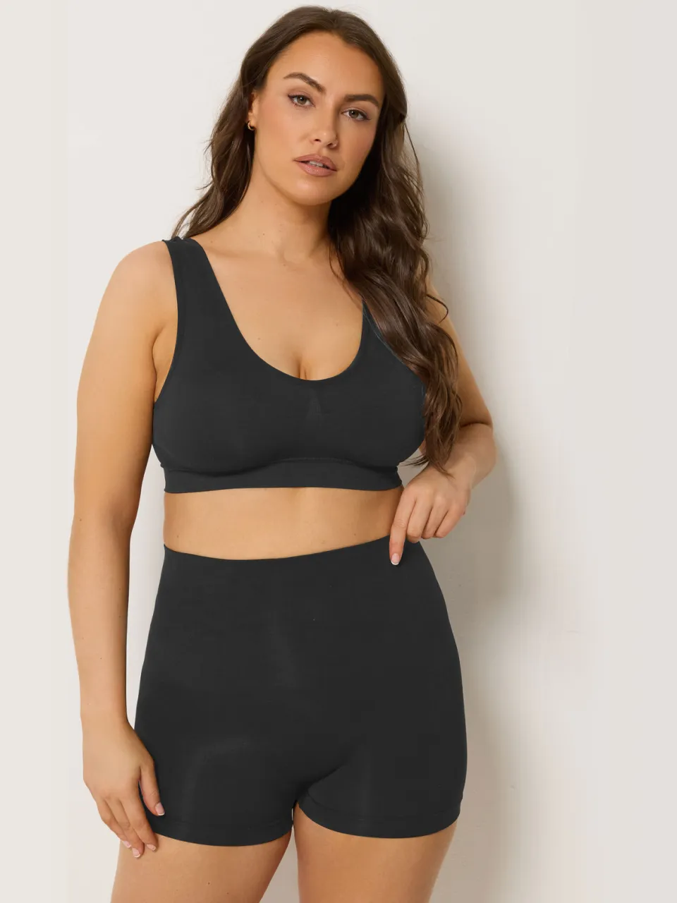 Yours 2Pack Zwarte En Huidkleur Naadloze Controlshorts Met Hoge Taille-42, foto 4