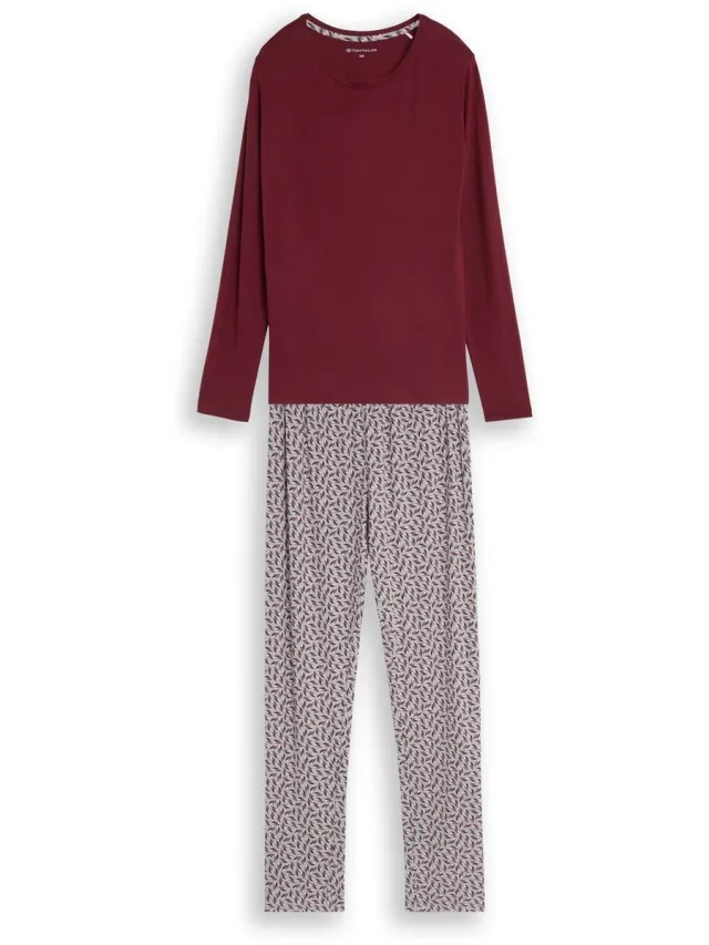 Tom Tailor Pyjamaset met all-over-print - red-medium-allover
