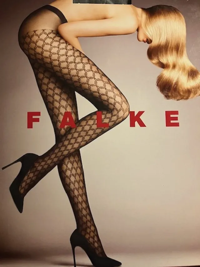 Falke 30 den fantasie panty maat S/M marine
