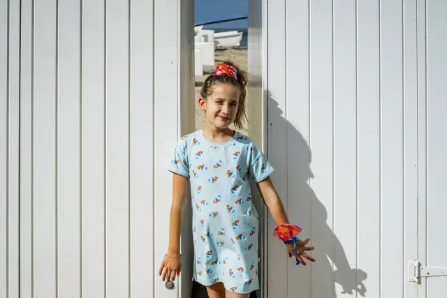 Woody SLAAPKLEEDJE KREEFT TURQUOISE (4 jaar)