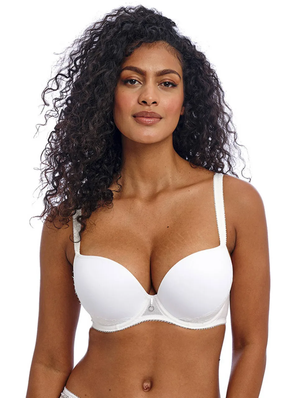 Freya Fascinate voorgevormde plunge T-shirt-bh wit, foto 4