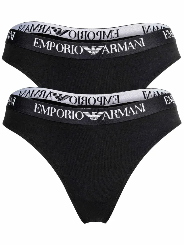 Emporio Armani String Zwart