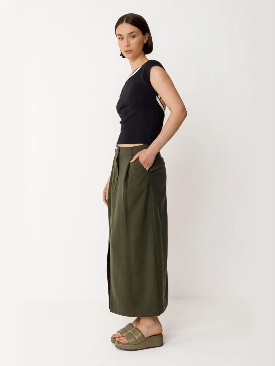 Skfk dames vegan Rok Maora Groen, foto 2