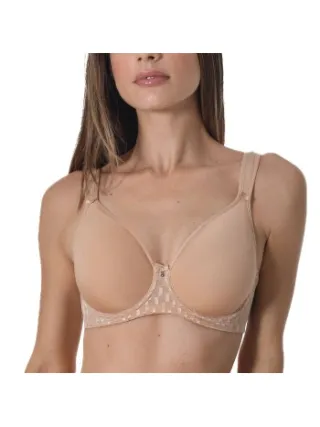 Sassa Graphical Jacquard Spacer Bra Beige,Zwart,Wit
