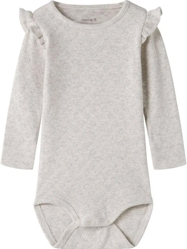 NAME IT Romper Biologisch katoen Peyote Melange1