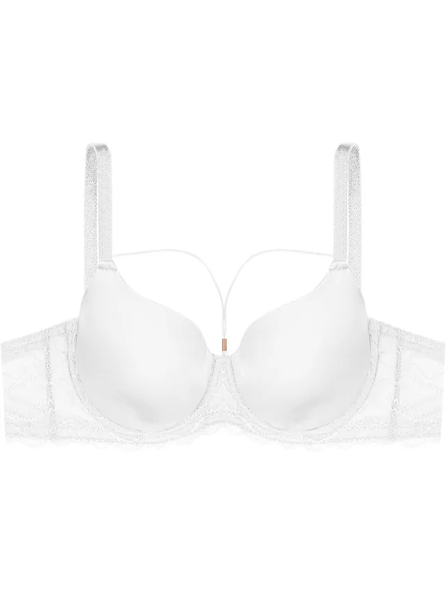 ESOTIQ Nayu - Beha - 70H - Voorgevormde cups - Kanten details Wit