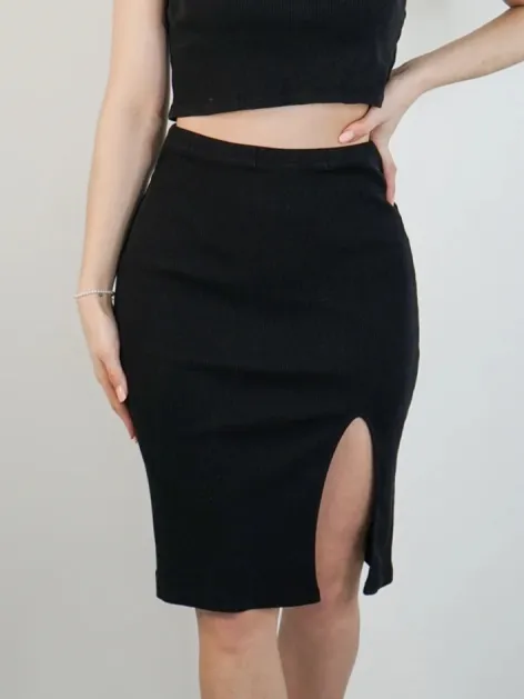 Marenika dames vegan Rok Ivy Zwart