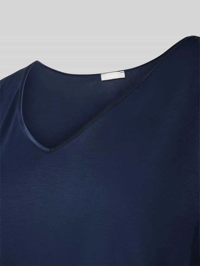Hanro Nachthemd met V-hals donkerblauw, foto 2