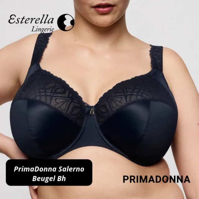 PrimaDonna Salerno Beugel Bh 0163535 Midnight Blue - maat EU 70I / FR Blauw