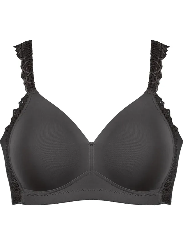 Naturana Side smoother bh met kant - 5675 - Zwart