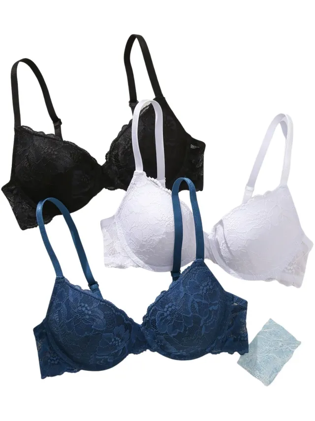Currero BH Zonder Beugel - Strapless - Zonder Bandjes - Met Voorsluiting - Push-up Bh's - Comfort Beha - Comfortabel - Grote Sluiting - Veelkleurig E - Cupmaat