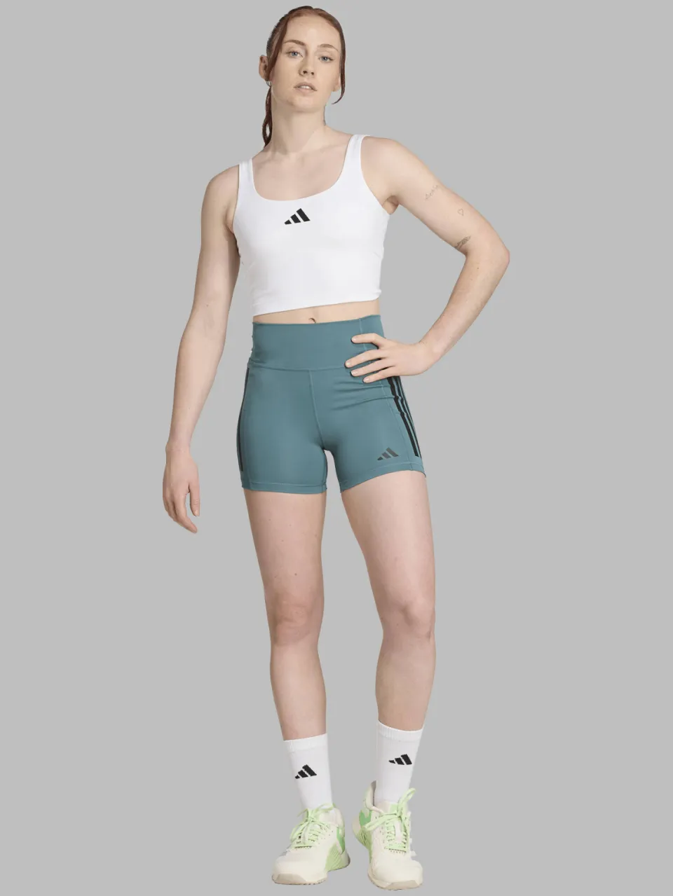 Adidas Performance sporttop light support Optimé wit, foto 4