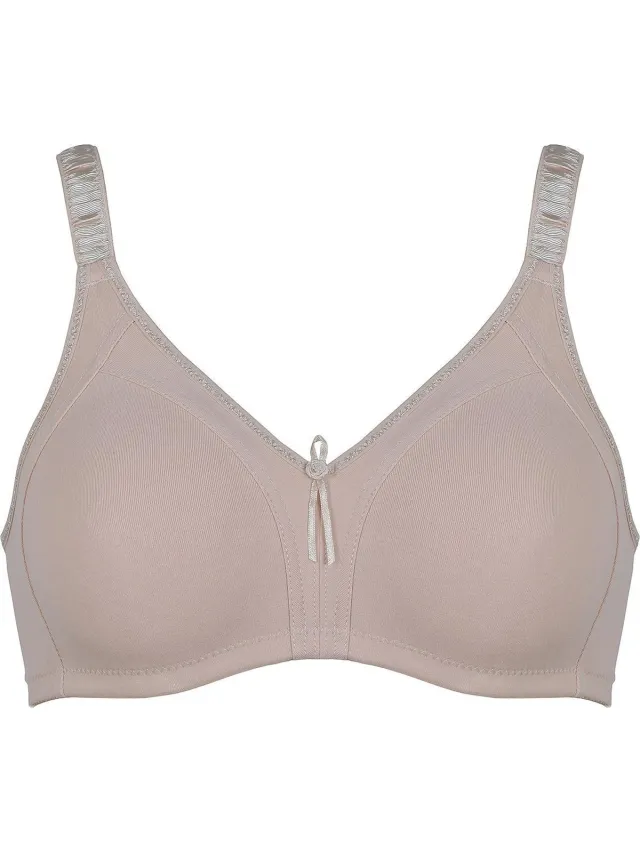 Naturana 5101 beugelloze BH, beige 90C katoen