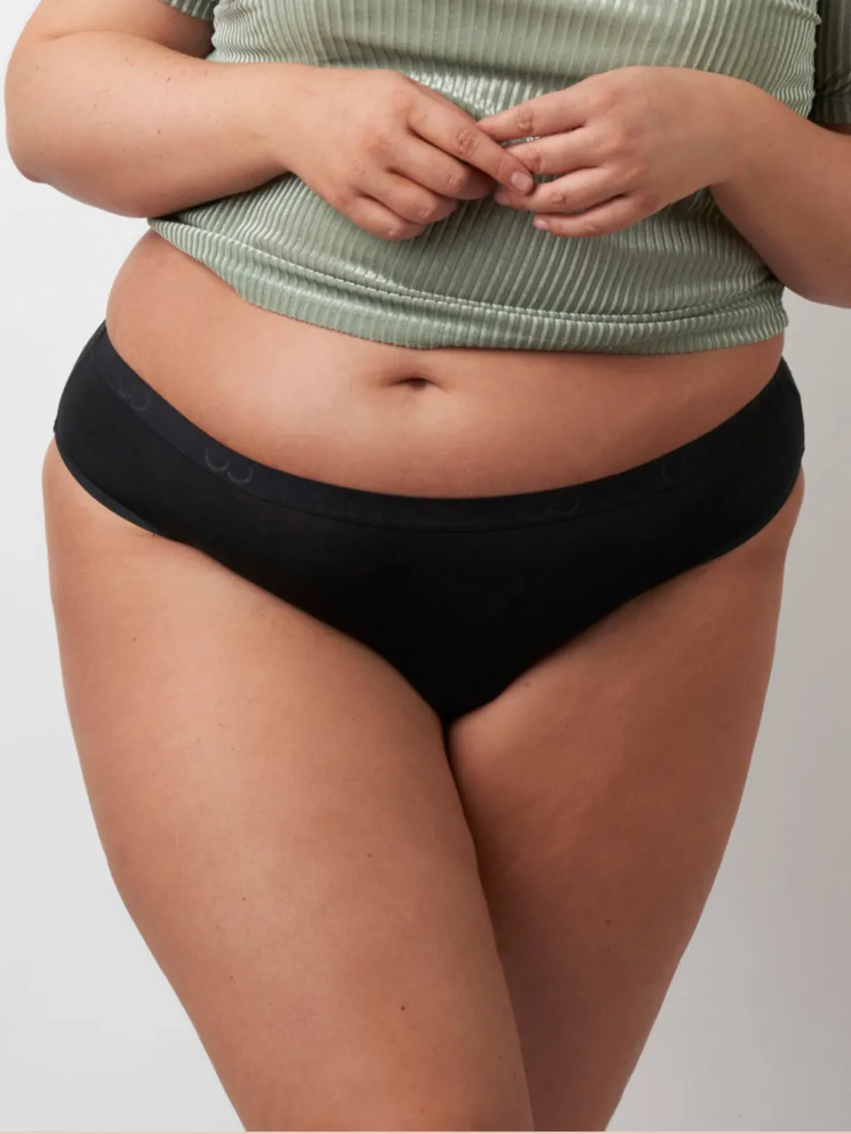 Moodies Undies licht absorberende menstruatieslip zwart, foto 6