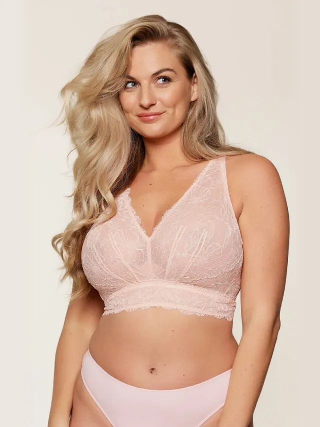 Lingadore niet-voorgevormde bralette lichtroze