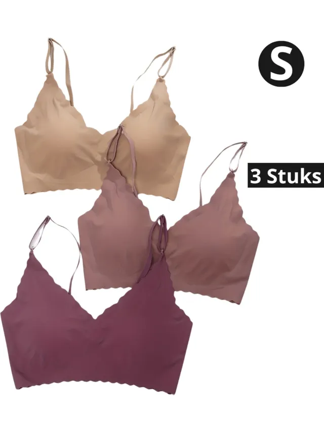 Bovista BH Zonder Beugel - Zonder Bandjes - Push-up Bh's - Comfort Bh - Gemengd Verschillend 3