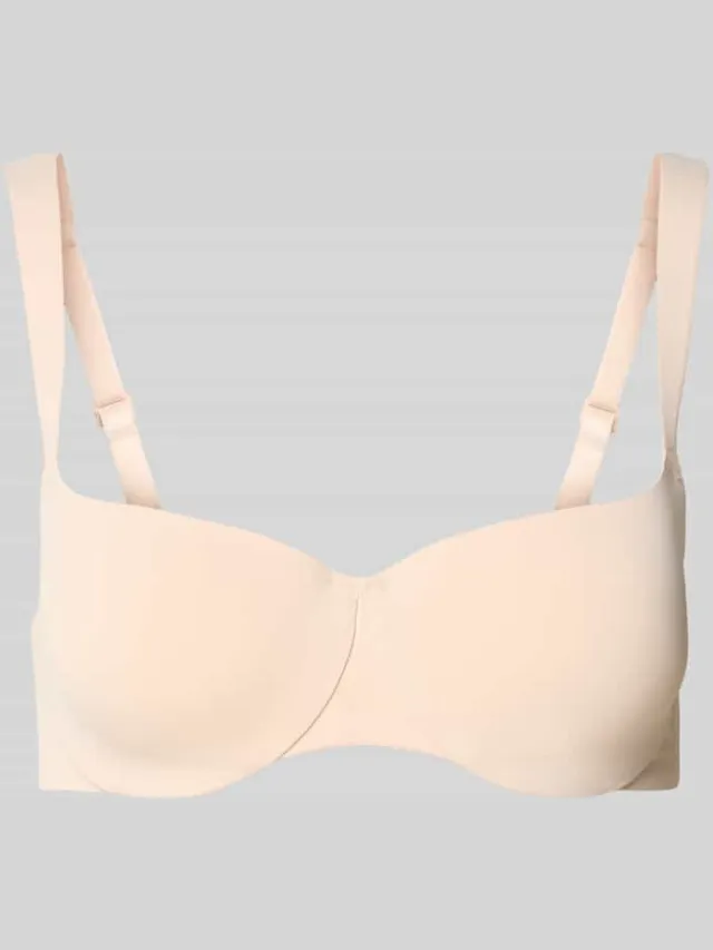 Triumph Gewatteerde beugelbeha met balconette-decolleté Beige