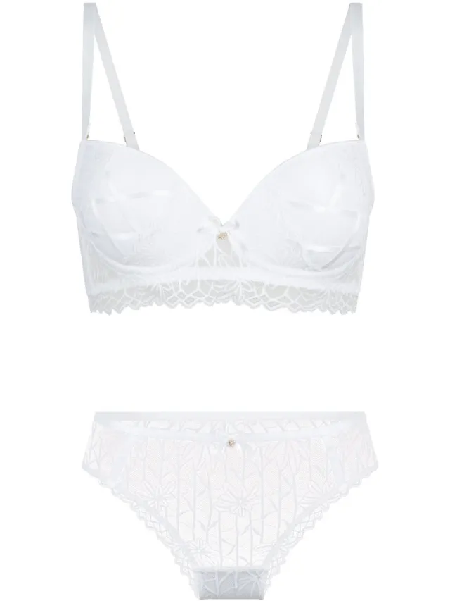 LingaDore Push up bh en slip set Wit