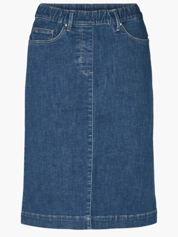 LAURIE dames vegan Spijkerrok Susanna Blue Denim, foto 2