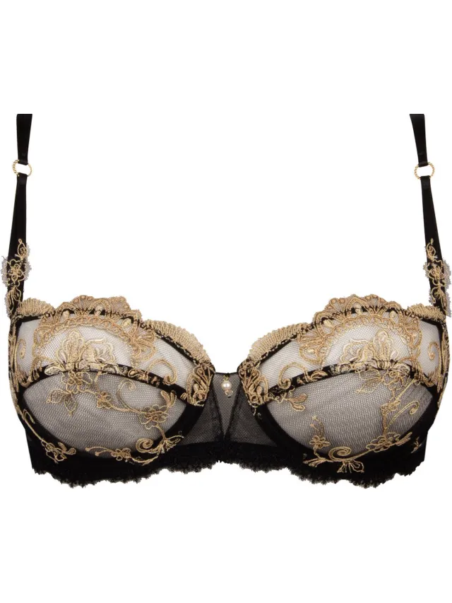 Lise Charmel Balconette BH - Deesse en Glam - Zwart/Goud - EU 85C / FR