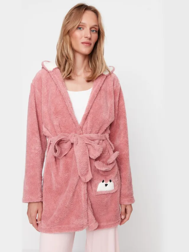 Trendyol Vrouwen Kamerjassen Basis Roze