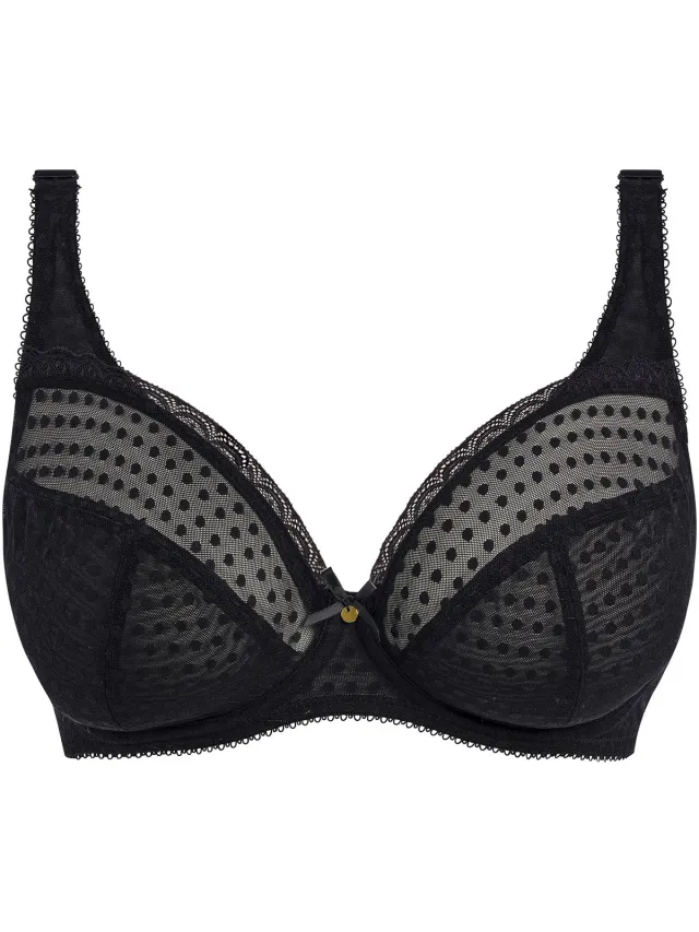 Freya SPOT-LIGHT- Dames Plunge Beha - BLACK ZWART