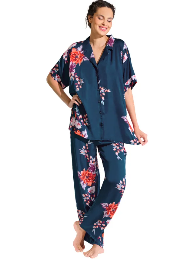 Lisca Amaryllis pyjamabroek blauw