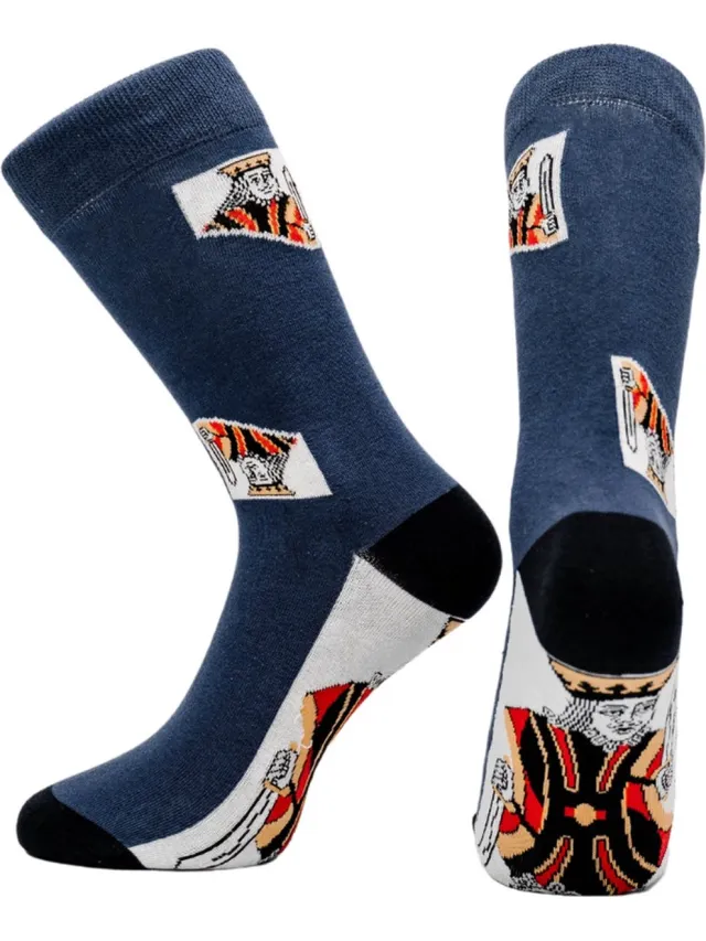 Sockret Sokken - Kaartspel - Bridge - Kousen-40 Blauw