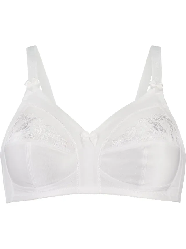 Hunkemöller Dames Lingerie Niet-voorgevormde bh zonder beugel Sara - Wit