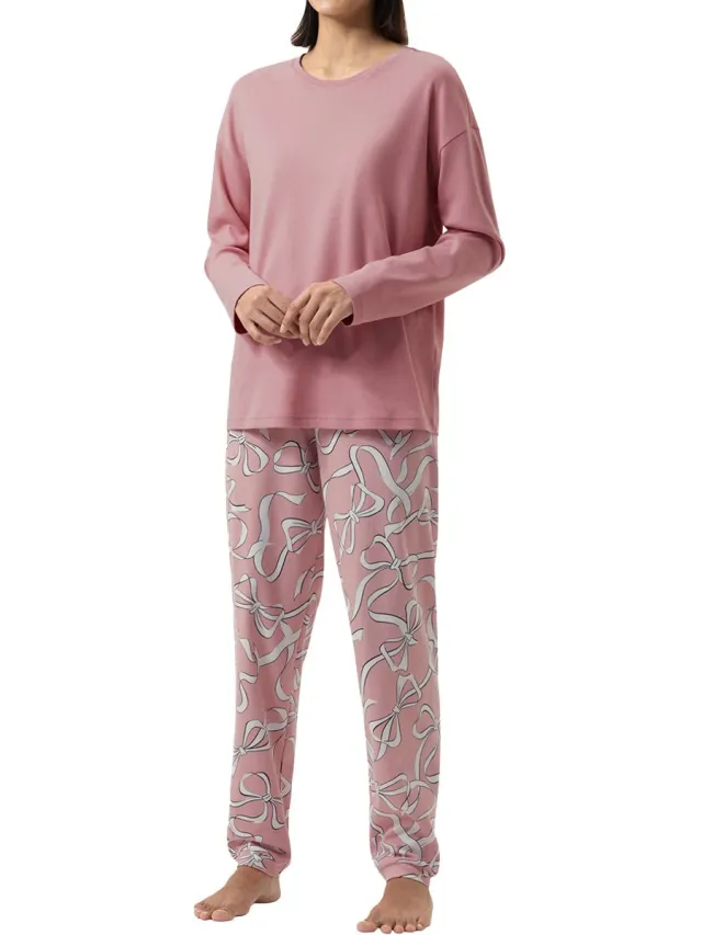 Mey Dames pyjama Pretty Bows bridal rose