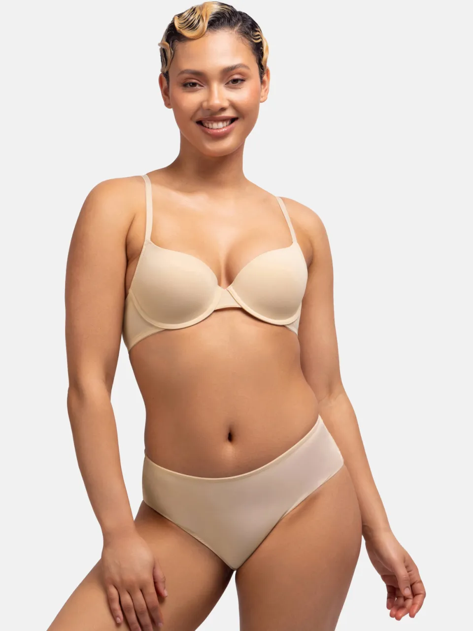 Dorina Michelle T-shirt-bh met beugel lichtbeige, foto 5
