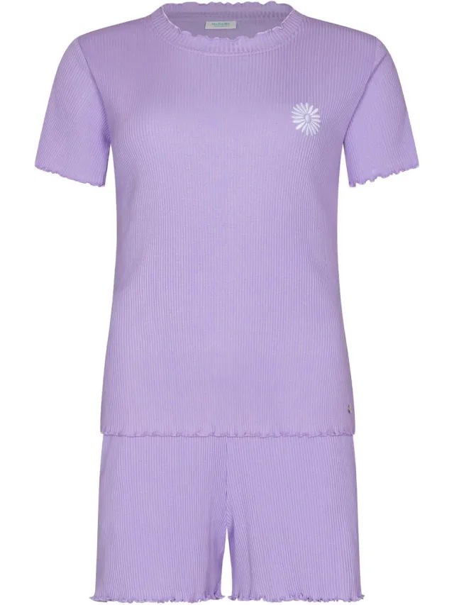 Rebelle MyRebelle - Shortama - Waterflower - Katoen/Polyester - Rib - Paars