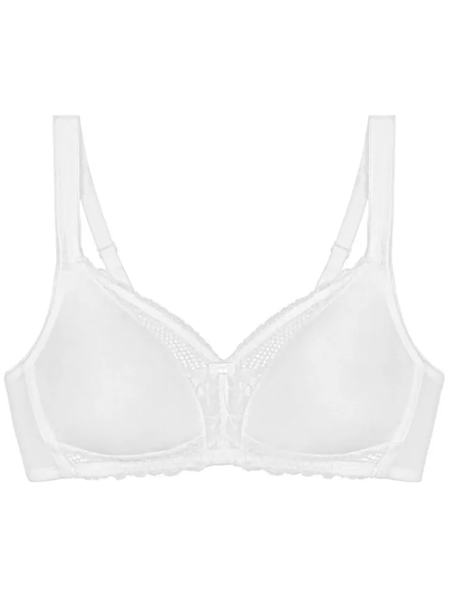 Triumph bh zonder beugels Modern Lace + Cotton White