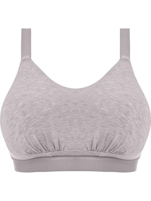 Elomi Downtime Non Wired Bralette Dames Beha - Maat 85G (EU) grijs melee