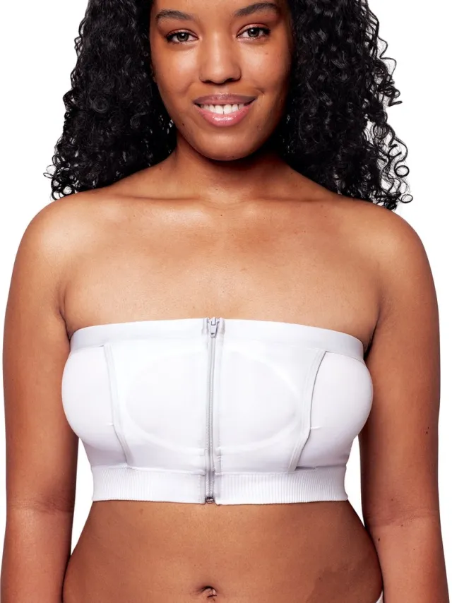 Medela Hands-free™ kolf bh - Kolf bh voor handsfree kolven - Easy Expression bustier - Stre Wit