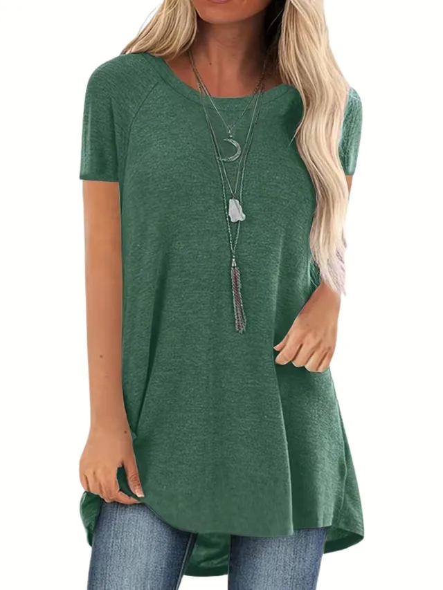 Currero Topje Dames - Top Kleding - Shirt - Blouse - Kort - Volwassen - Donkergroen