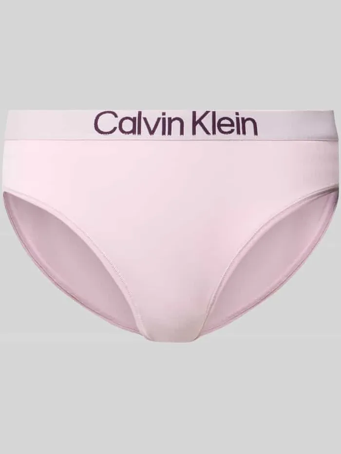 Calvin Klein Slip van katoenmix met label in band Roze