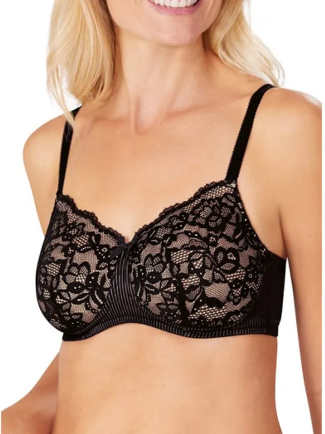 Amoena Kyra SBP Voorgevormde Prothese Bh 45030 Kyra SBP Zwart - maat EU 80D / FR
