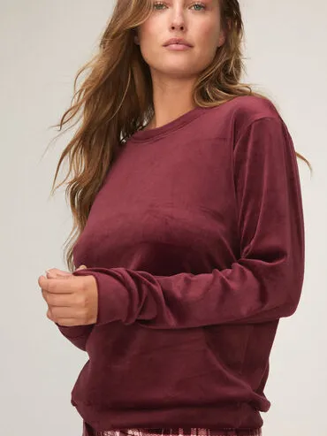 Hunkemöller Pyjama Set Velours Paars